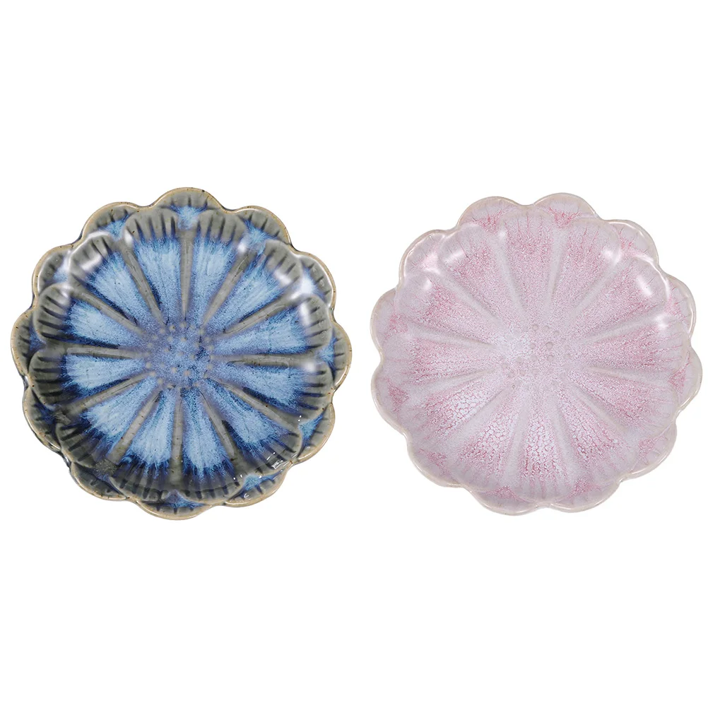 Jewelry Display Plate Earring Storage Container Space-saving Tray Ceramic Organizer Compact