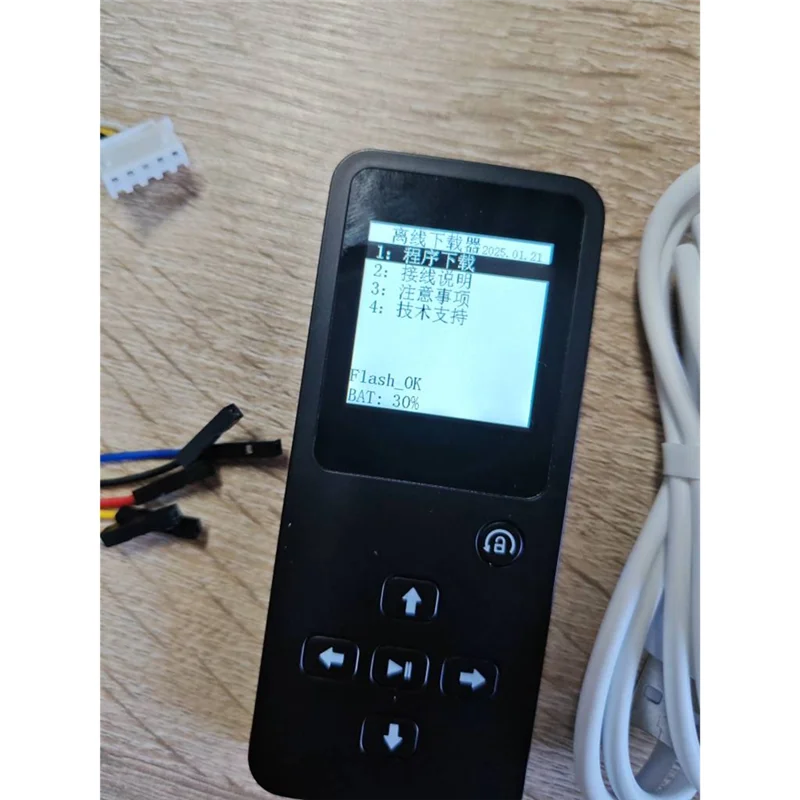 Автономный программатор загрузки ABKQ-Mini-Pro STM32 с DAP-Debugger, поддерживает GD32 MM32 AT32 CH32, литиевая батарея в комплекте