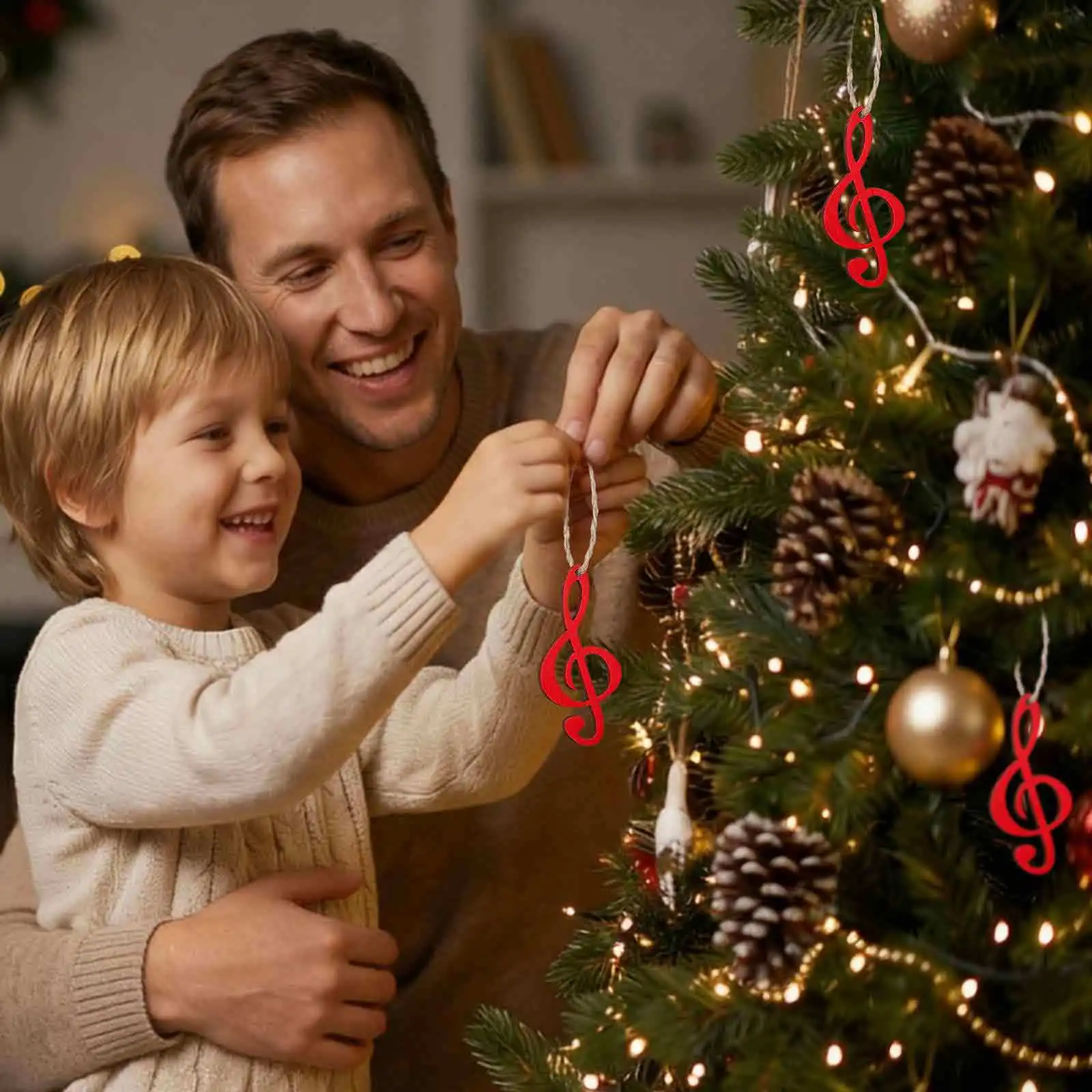 

10pcs Musical Note Wooden Slices Unfinished Wood Pieces For Diy Crafts Blank Wood Cutouts Craft Supplies Wooden Discs