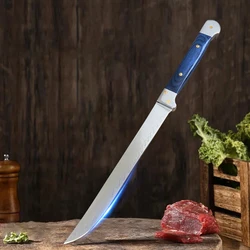 New Damascus Knife Chef Slicing Meat Cheese Vegetables Fruit Fish Knife Damascus Steel Wooden Handle Professional Kitchen Knives