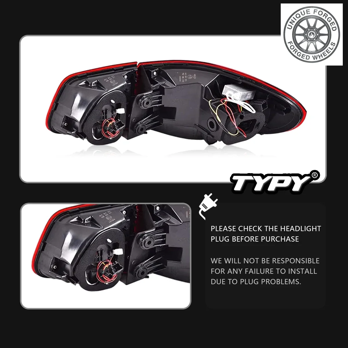 

Задний фонарь BC Car для VW Tiguan 2013-2016: обновленный, модифицированный, с динамическим сигналом поворота DRL и LED-подсветкой, автоаксессуар