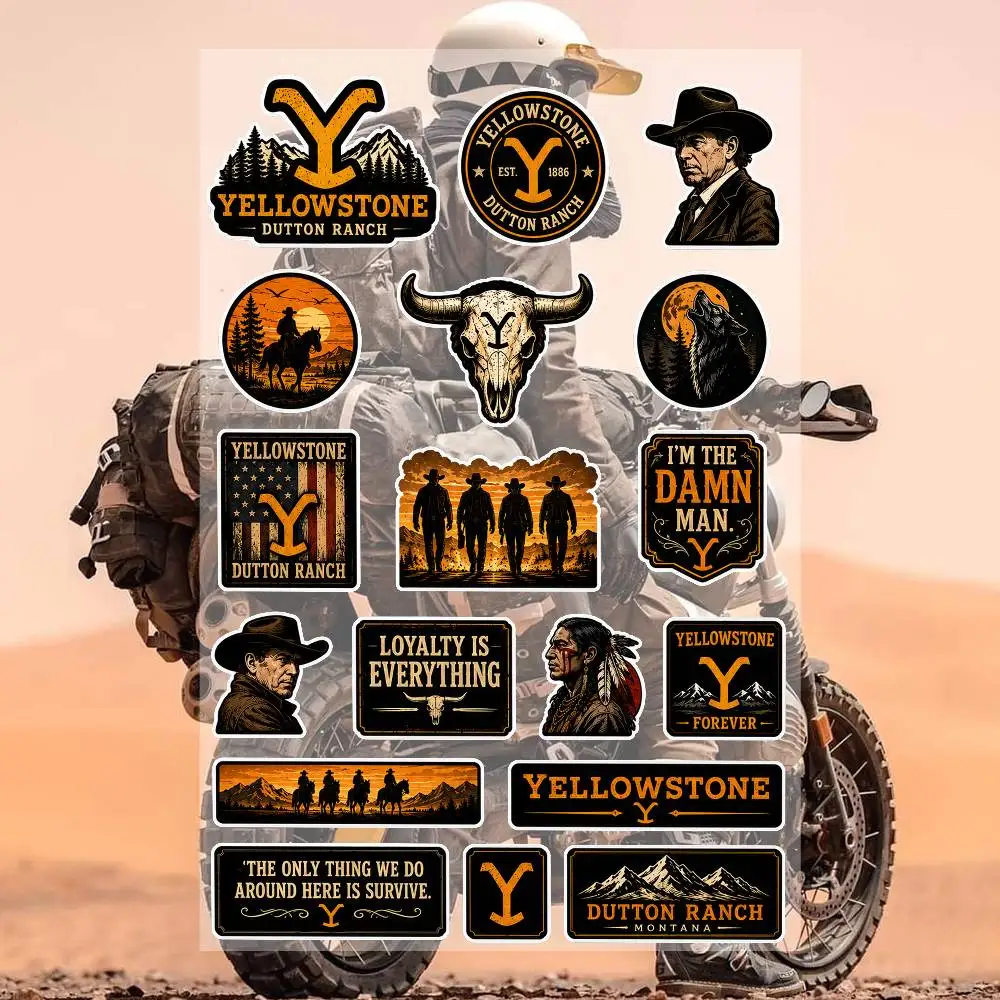 TV SerieS YeL-L-oW-STone Aesthetic Graffiti Waterproof PVC Stickers for Car Motorcycle Skateboard Helmet Notebook