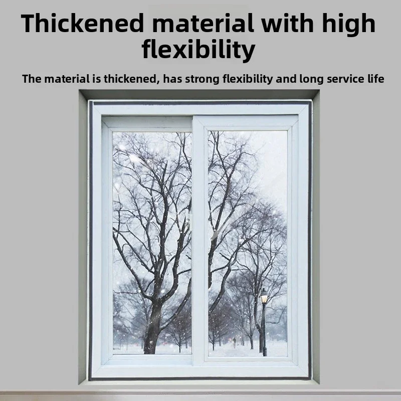Winter Cold-Proof Insulation Film, Windproof and Warm Sealing Bedroom Curtain, Window Wind-blocking Device, Transparent Thickene