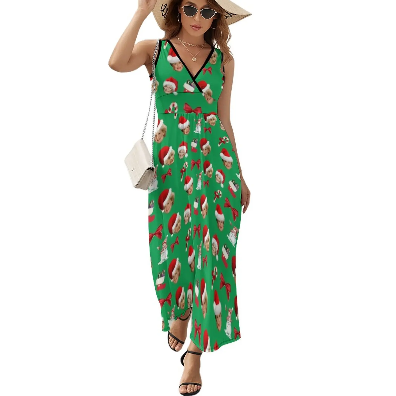 

Golden girls- christmas pattern Sleeveless Dress women's elegant loose dresses Women's summer dresses