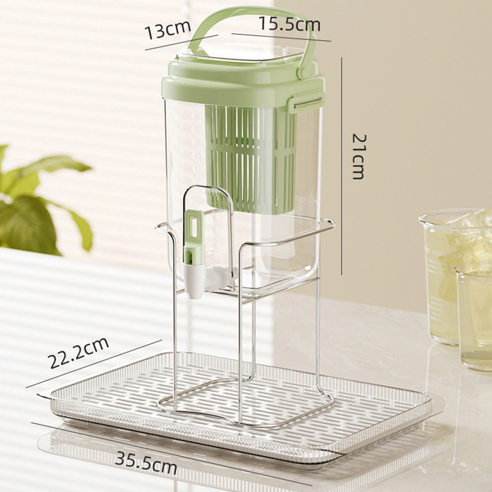 2L سعة كبيرة البلاستيك غلاية الماء البارد إبريق مع صنبور فلتر الشاي موزع المشروبات حاوية مياه الثلاجة الصيف