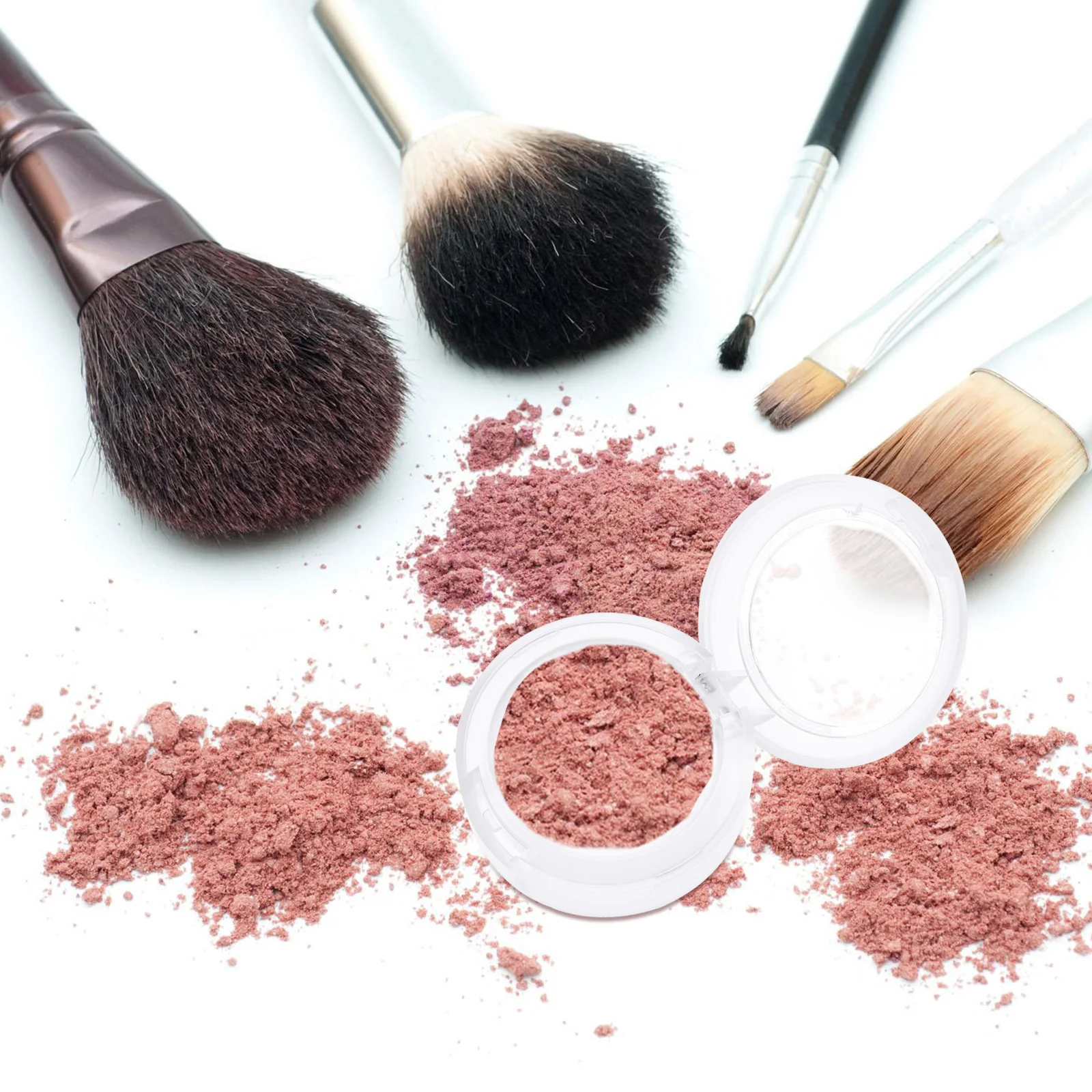 

8Pcs Empty Eyeshadow Organizer Clean Tidy Dressing Table White Storage Box Eyeshadow Replacement Box Makeup Empty Plate