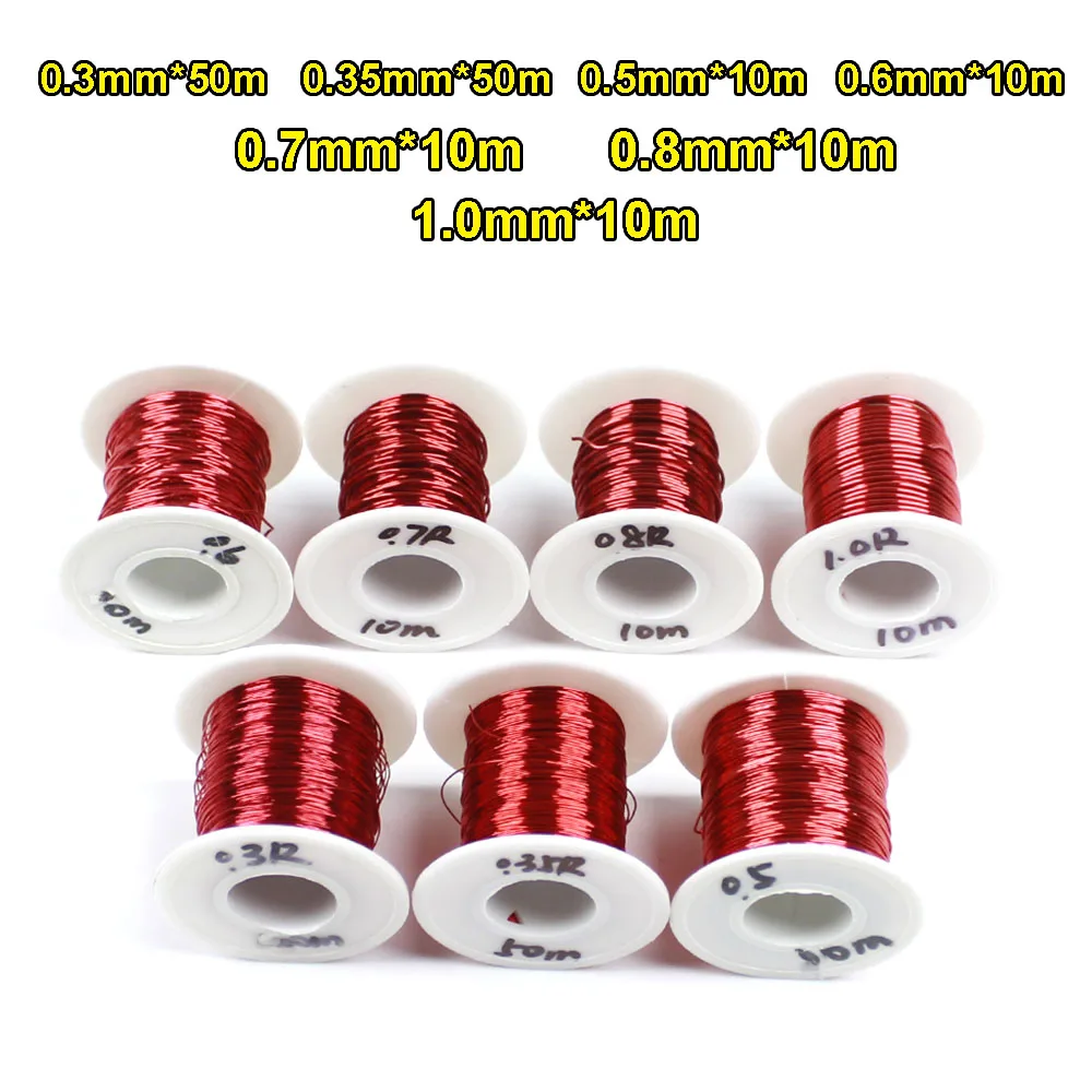 

Red Polyurethane Enameled Copper Wire QA-1-155 2UEW 0.3mm -1.0mm Magnet Wire Enameled Copper Winding Wire QA-1-130 2UEW