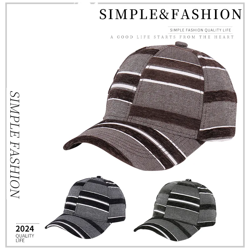

CAMPUSKITTEN Fashionable New British Striped Baseball Caps Unisex Casual Baseball Caps Outdoor Sun Protection and Shade Caps