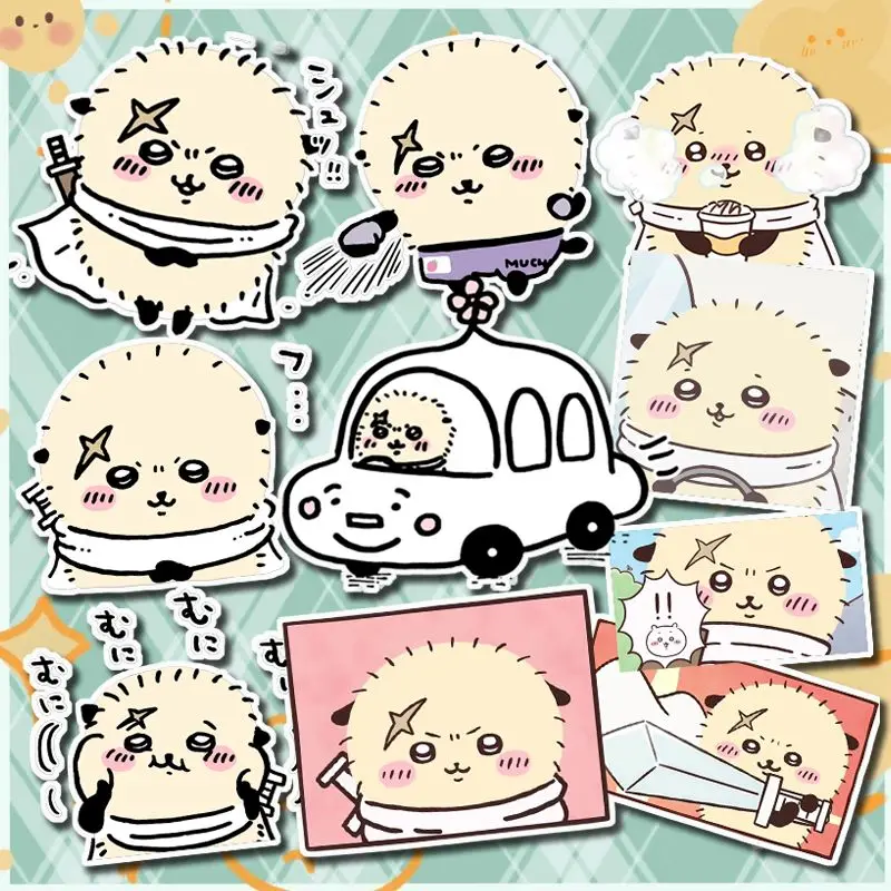

Аниме-наклейки Chiikawa: водонепроницаемые самоклеящиеся стикеры с мультяшными персонажами Rakko Kawaii – милый подарок на день рождения для друзей