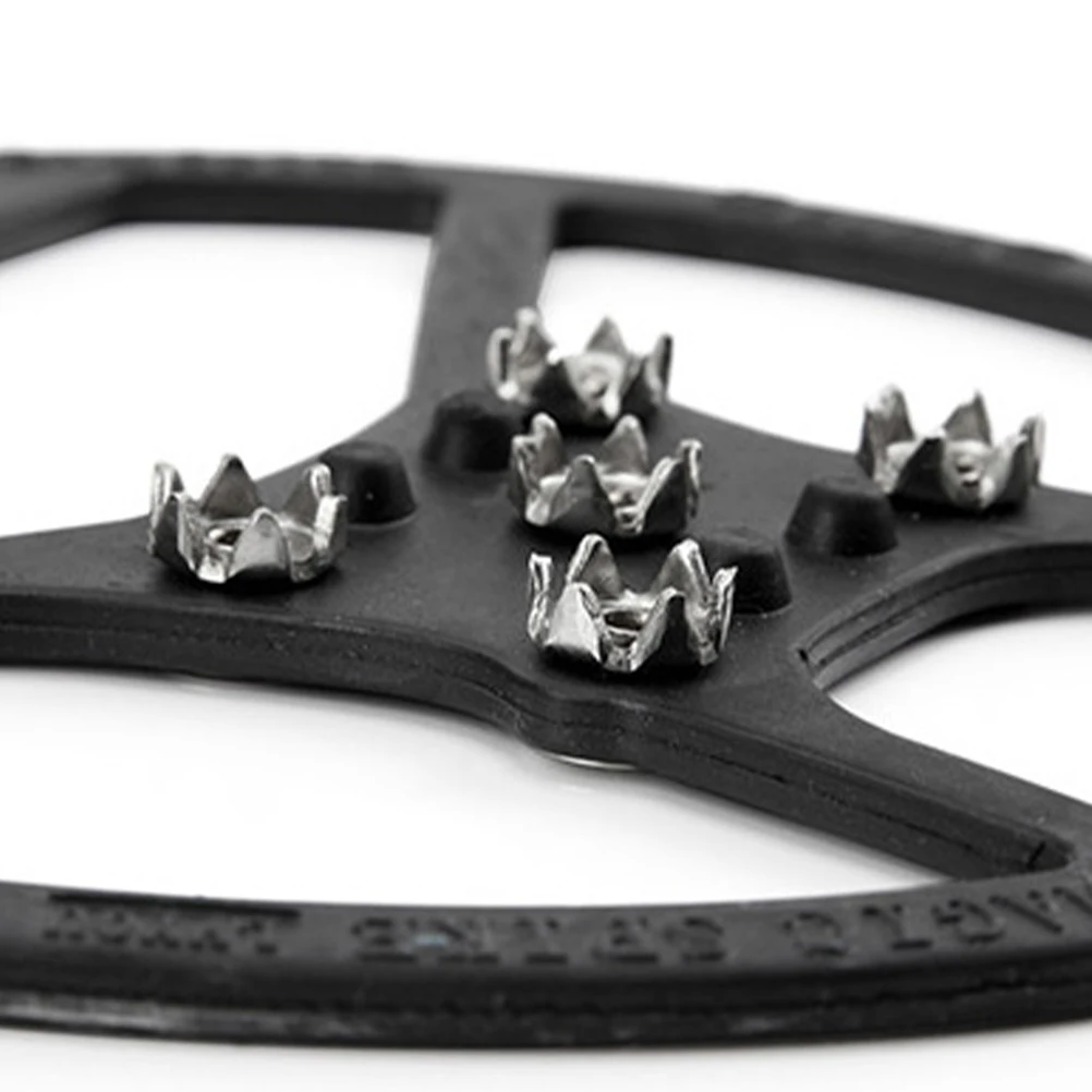 

5 Ice Cleats Shoes Cover Non Stretchy Lightweight for Sneakers Boots Winter Climbing Crampon Accessories Size L