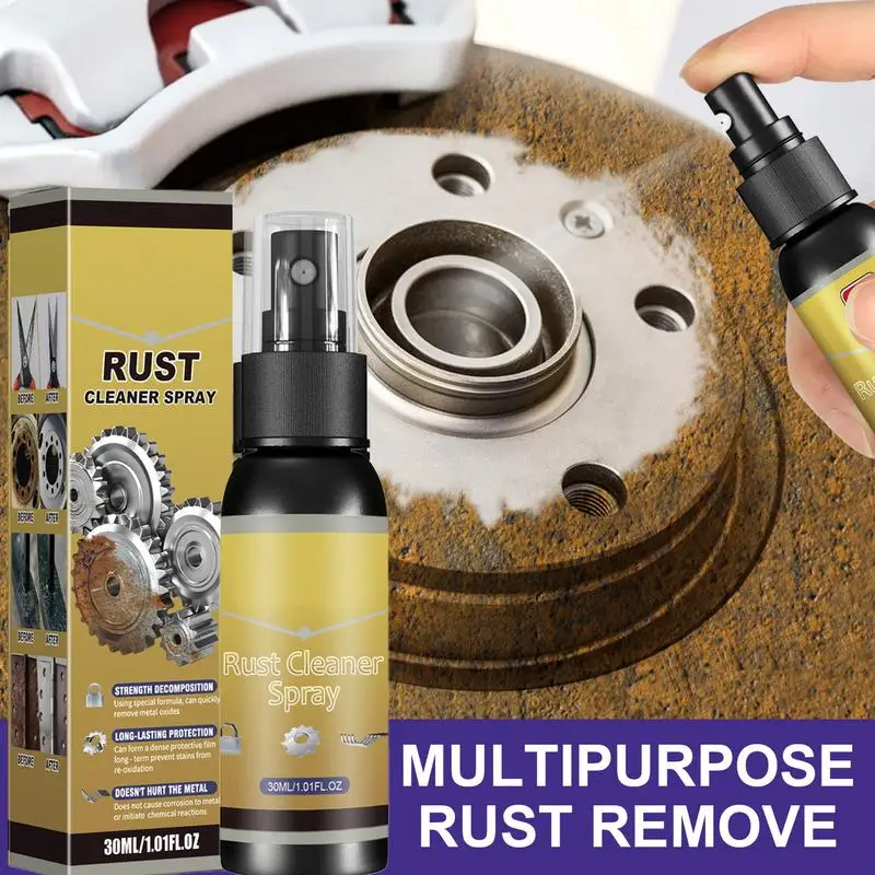 Rust Stain Remover 30ml Stain Remover Spray Metal Rust Remover Multifunctional Rust Dissolver Car Rust Remover For Home Kitchen