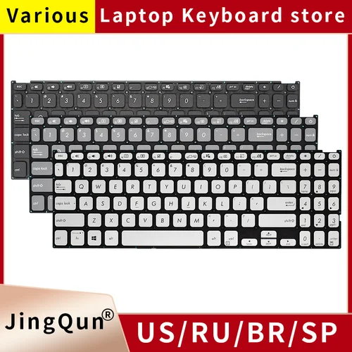 NewUS-teclado de ordenador portátil ruso SP BR para ASUS Vivobook, X515, X515DA, X515EA, X515J, X515JA, X515UA, X515MA, FL8700F, FL8700, FL8700FB