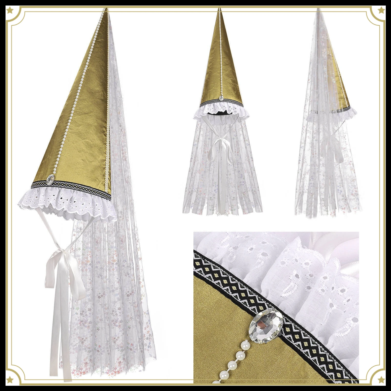 Medieval Renaissance Halloween Vintage Headwear Hat