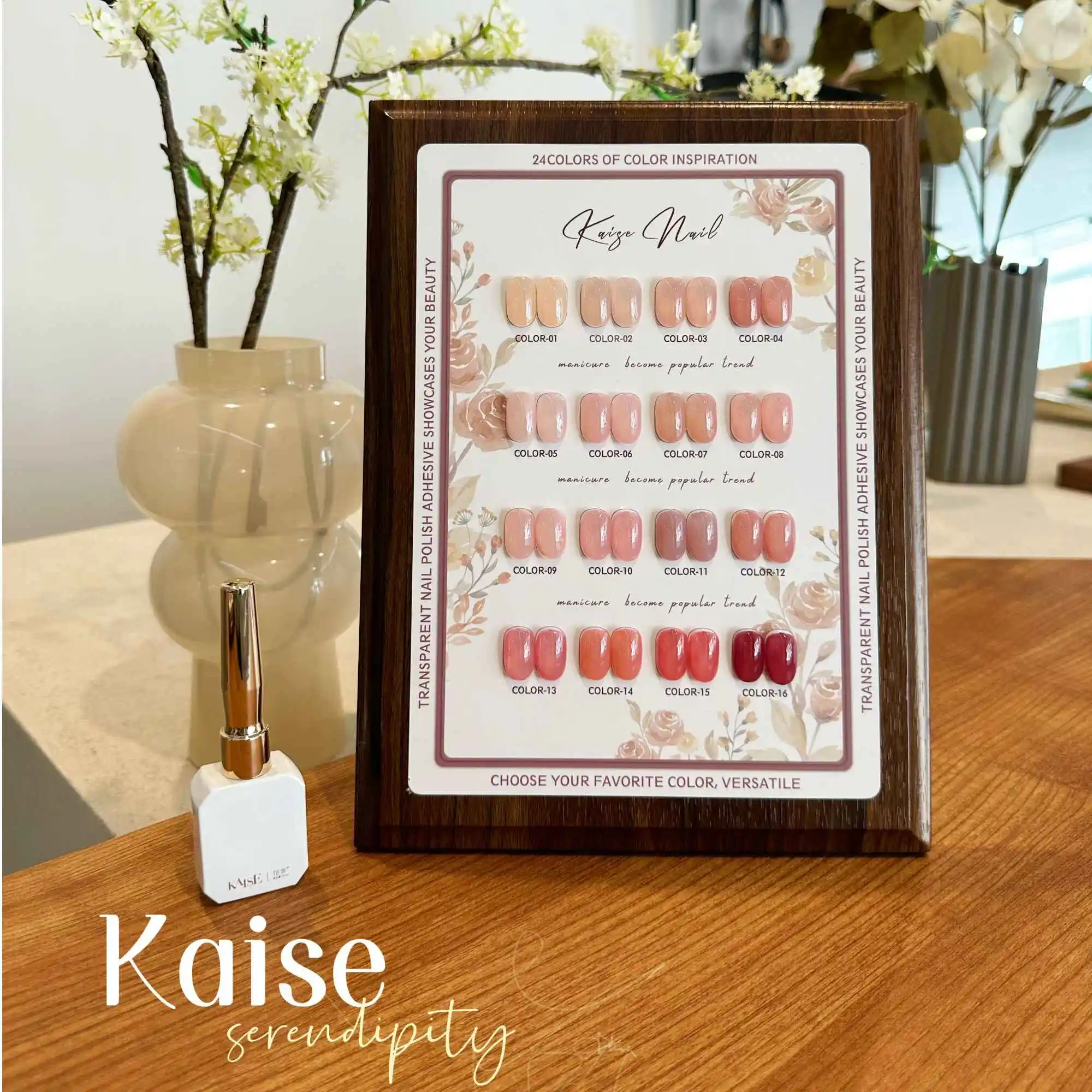 KAISE 16 colors Popular Pink series Nail gel set Nail art kit Nail salon 2024 New Fashion Hot sale Non-toxic UV gel Wholesale