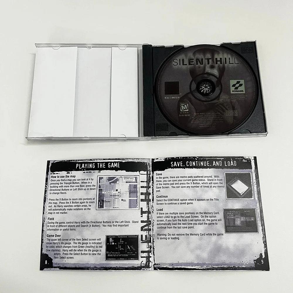 PS1 سايلنت هيل/تومبا نسخة المضغوط مع لعبة القرص اليدوي حرق القرص المضغوط فتح وحدة التحكم سائق بصري ريترو لعبة فيديو قراءة القرص المضغوط
