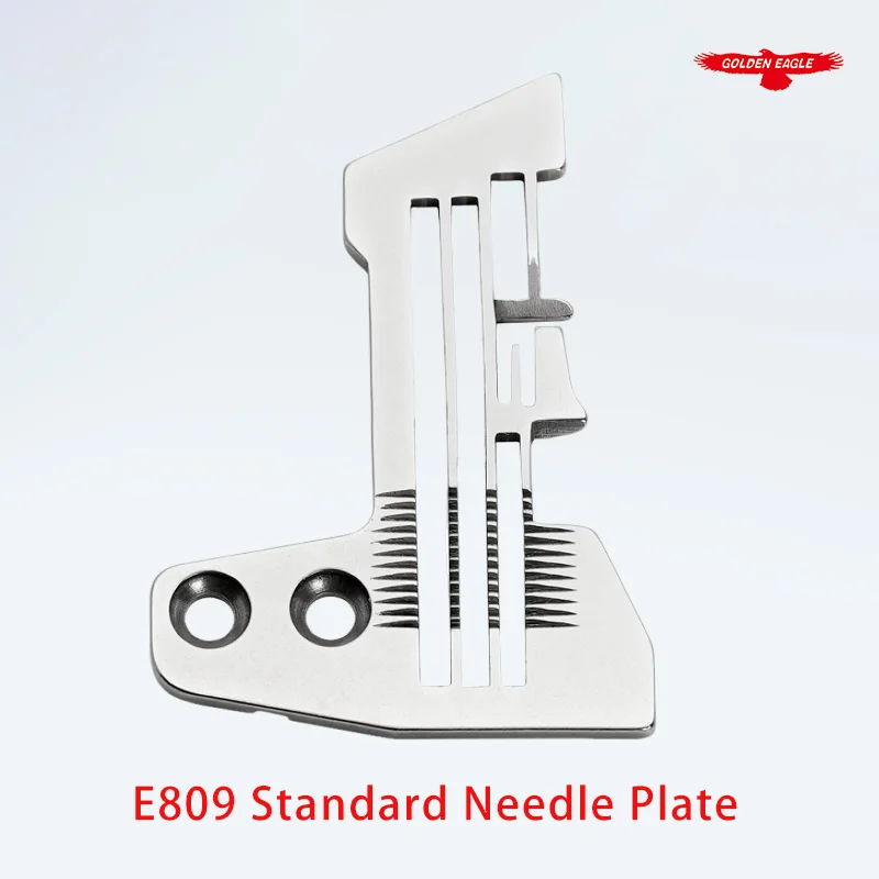 Golden Eagle Needle Plate E809 Dense Overlock Needle Plate for Siruba 747 Series Four Thread Overlock Sewing Machine Parts