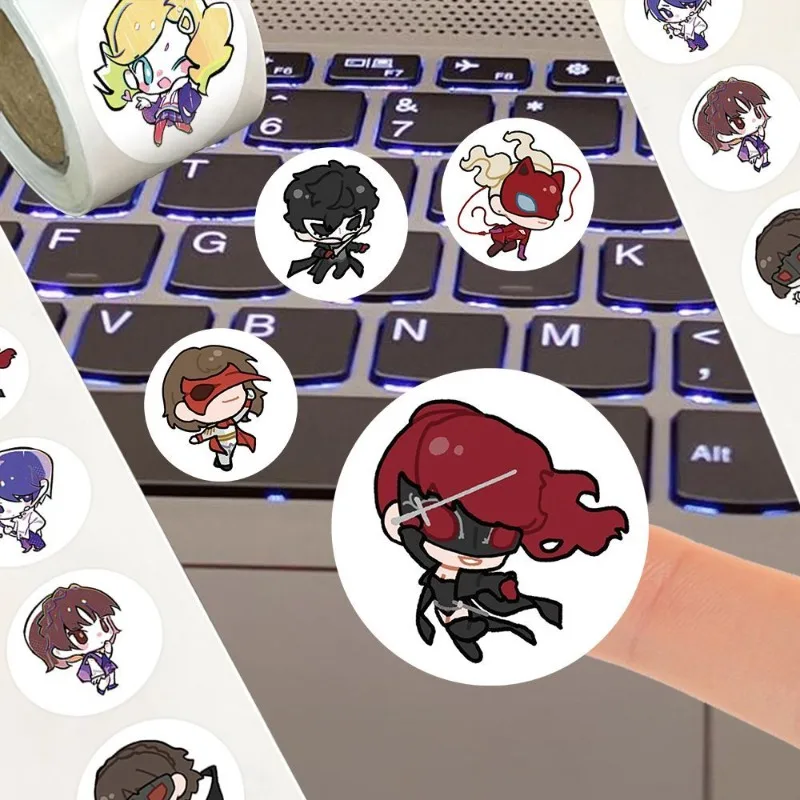 Наклейка Amamiya Ren Ryuji Sakamoto, клейкая лента, кавайные наклейки Futaba Sakura, школьные принадлежности, Akechi Goro, канцелярские принадлежности, подарки для детей