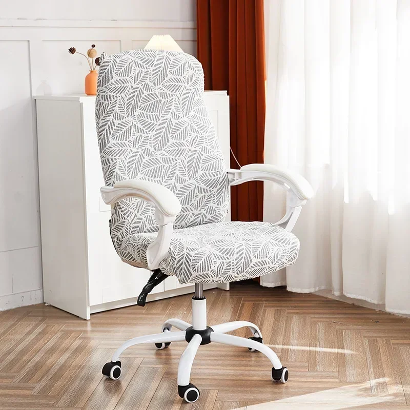 

Chair Cover Thicken Solid Office Computer Spandex Split Seat Cover Universal Office Anti-dust Armchair Cover pokrowce na krzeslo