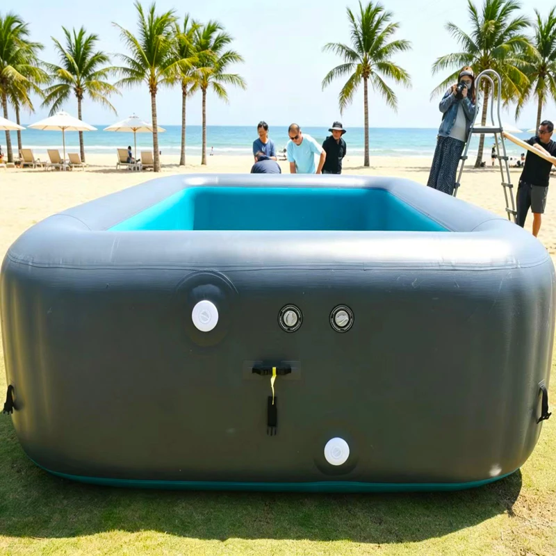 xx-Heavy Duty Vertical PVC Thread Reinforced Inflatable Children's Pool with Repair Kit