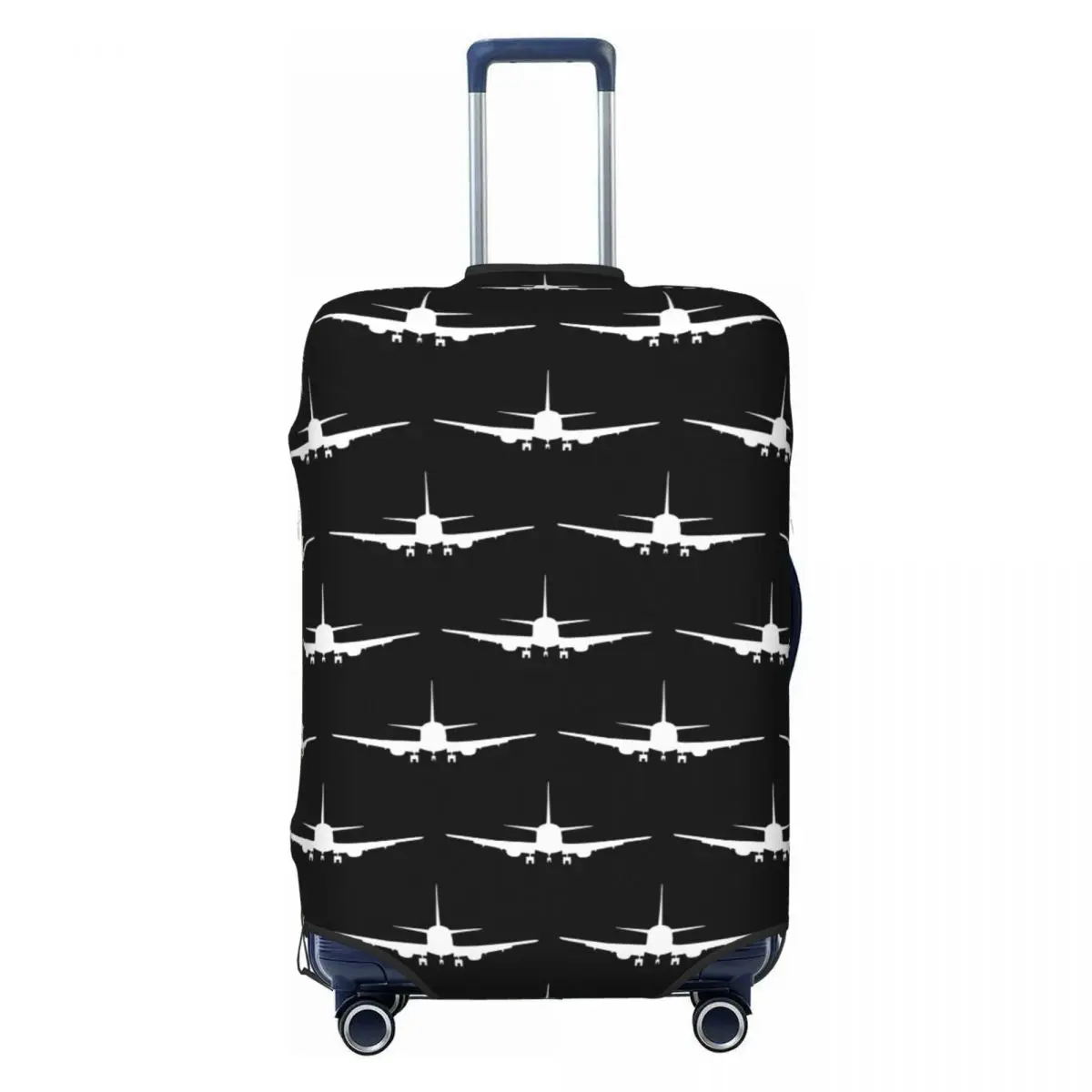 Custom Cute Awesome Airplane Luggage Cover Protector Elastic Aviation Plane Pilot Gift Travel Suitcase Covers