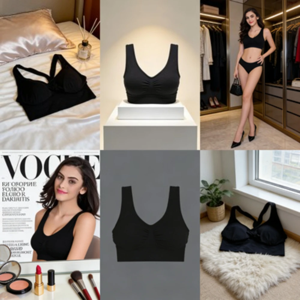 

Бесшовный бюстгальтер для сна и йоги для женщин, топ-бралетт без чашечек больших размеров, мягкий дышащий спортивный бюстгальтер-топ