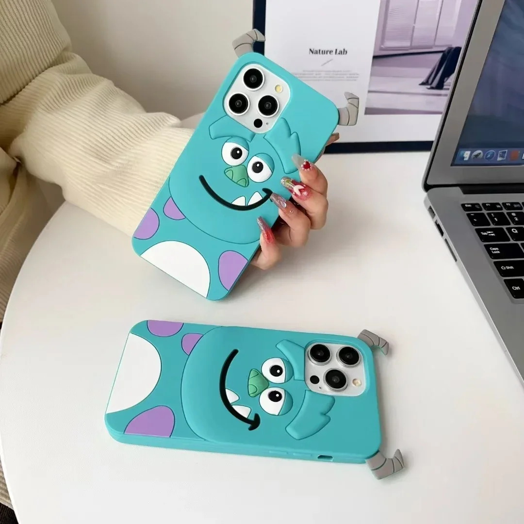 Phone Case for samsung galaxy A54 5g case A53 A24 A25 A52 S24 S23 ultra FE  Cute monster  Soft Anti-drop  Silicone Cartoon Cover
