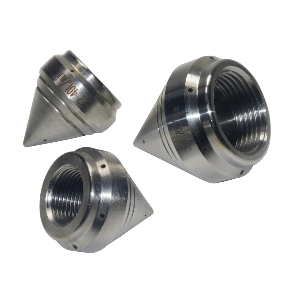 200bar Pipeline dredging nozzle High pressure dredging machine nozzle First 3 last 6 holes 70L/min 40L/min 3/4'' 1/2'' 3/8''