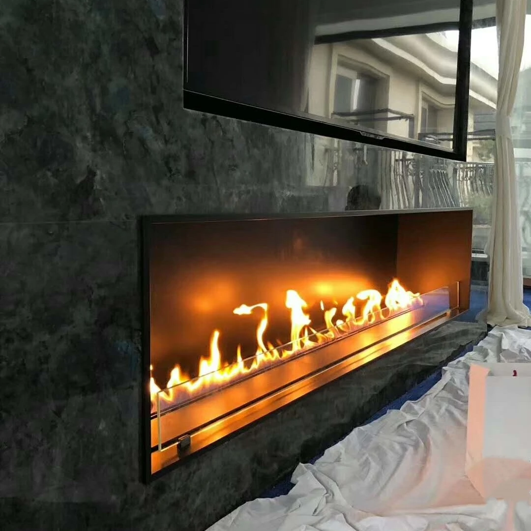 tuya wifi  bioethanol burner bio kamin electric fireplace wall biofuel ethanol