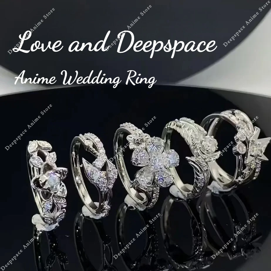 

Обручальное кольцо «Любовь и глубокий космический Силус Кейб» Zayne Rafayel Xavier, аниме, регулируемые кольца для косплея, фестивальные костюмы для вечеринок, реквизит