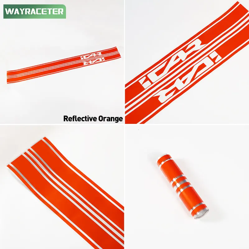 2 Pcs/Set Door Side Stripes Sticker Graphics Vinyl Decal For Chery iCAR 03 2026 Off Road 2024 2025 Accessories