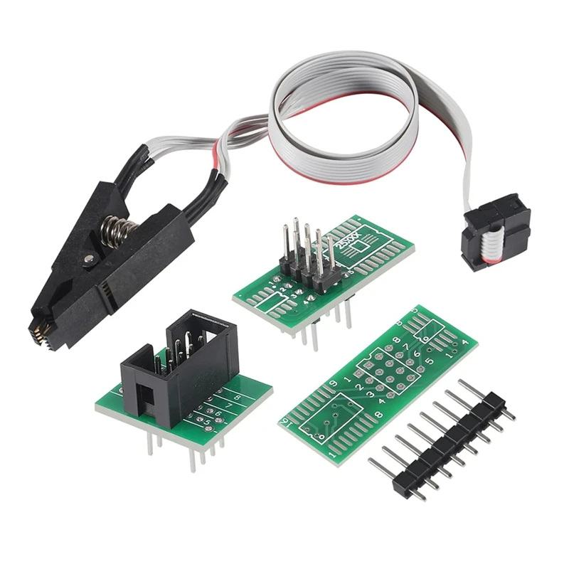 Super Sale EEPROM BIOS USB Programmer CH341A with SOIC8 SOP8 Test Clip and Adapters