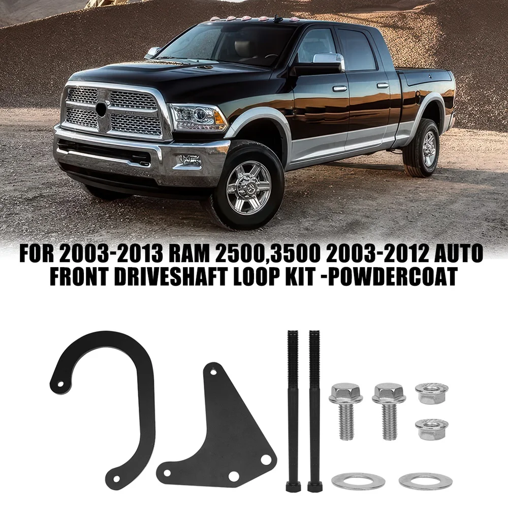 

Car Front Drive Collar Kit For 2003-2013 RAM 2500 3500 2003-2012 Auto Front Driveshaft Loop Kit-Powdercoat