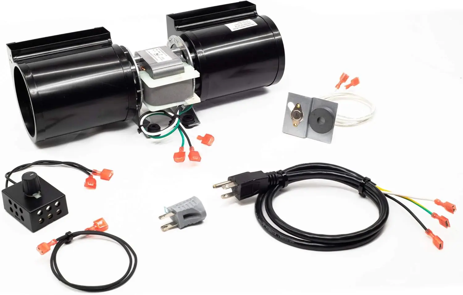 

Universal Fireplace Blower Kit: High Air Flow, Quiet Ball Bearing Motor, Easy DIY Installation with Warranty