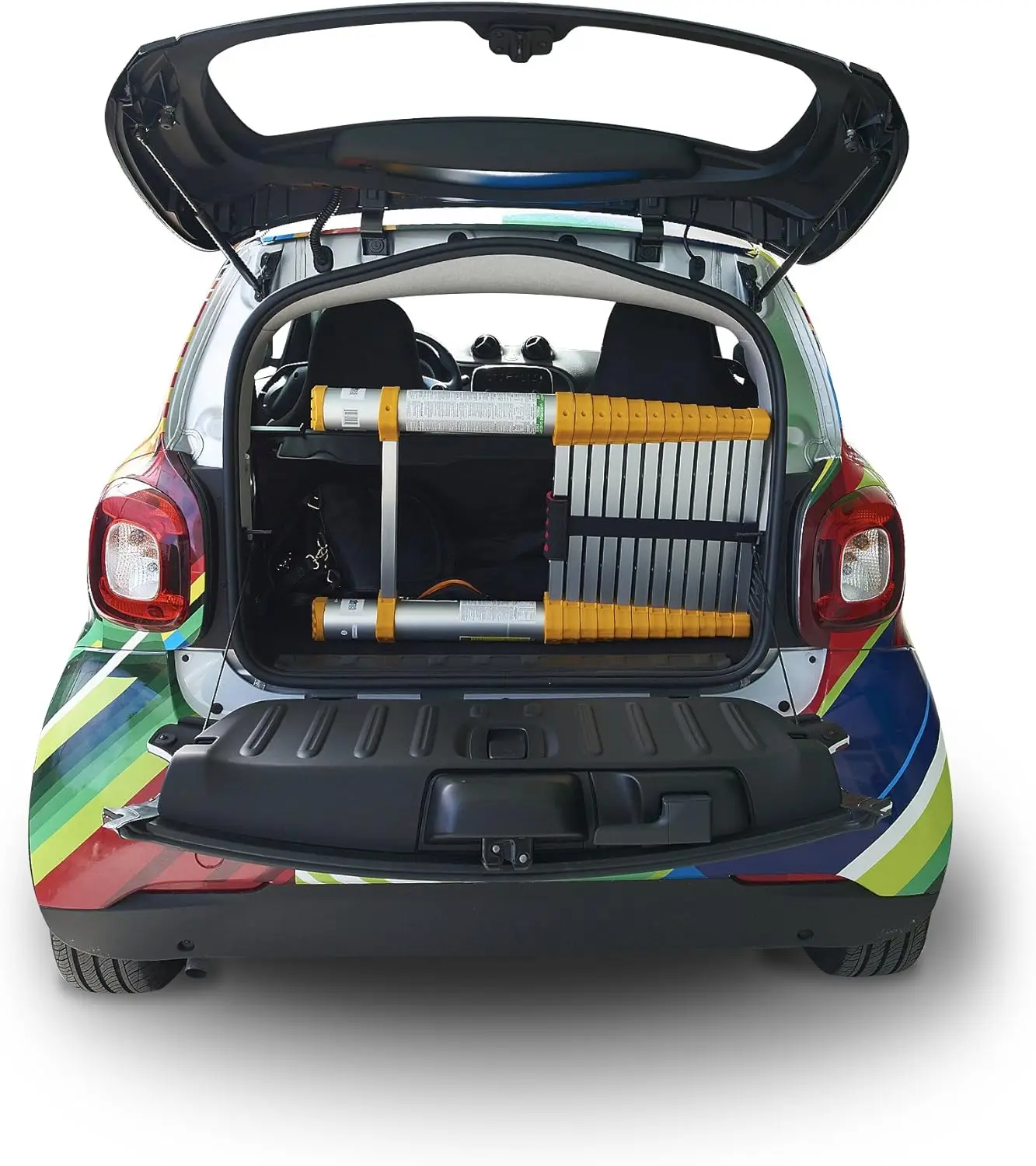 Vejigas telescópicas 770P, 12,5 pies, amarillo/gris