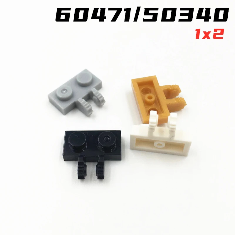 Rainbow Pig MOC Parts 60471 50340 Hinge Plate 1 x 2 Locking with 2 Fingers  Compatible Bricks DIY Building Block Particle Toys