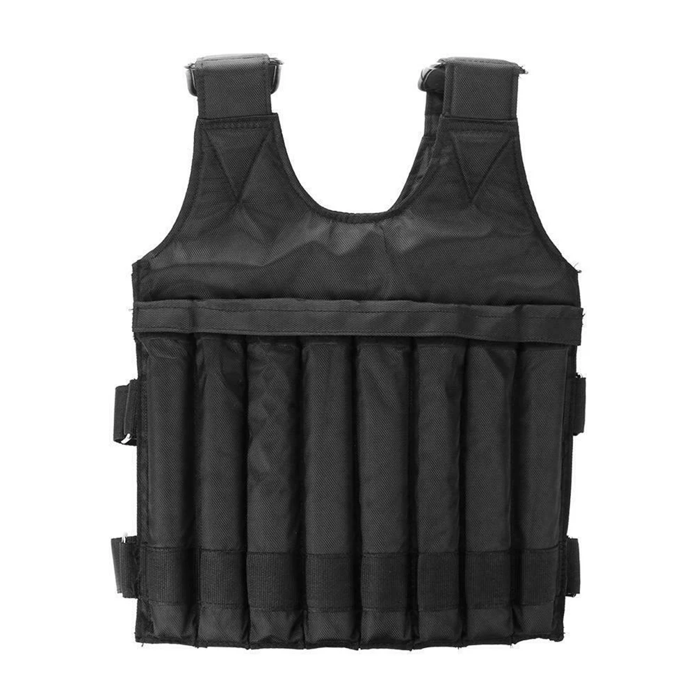 Jacket Weighted Vest 1680D Oxford Cloth 20/50kg Adjustable Fast Drying Wear-resistant For Exercise Training Fitness