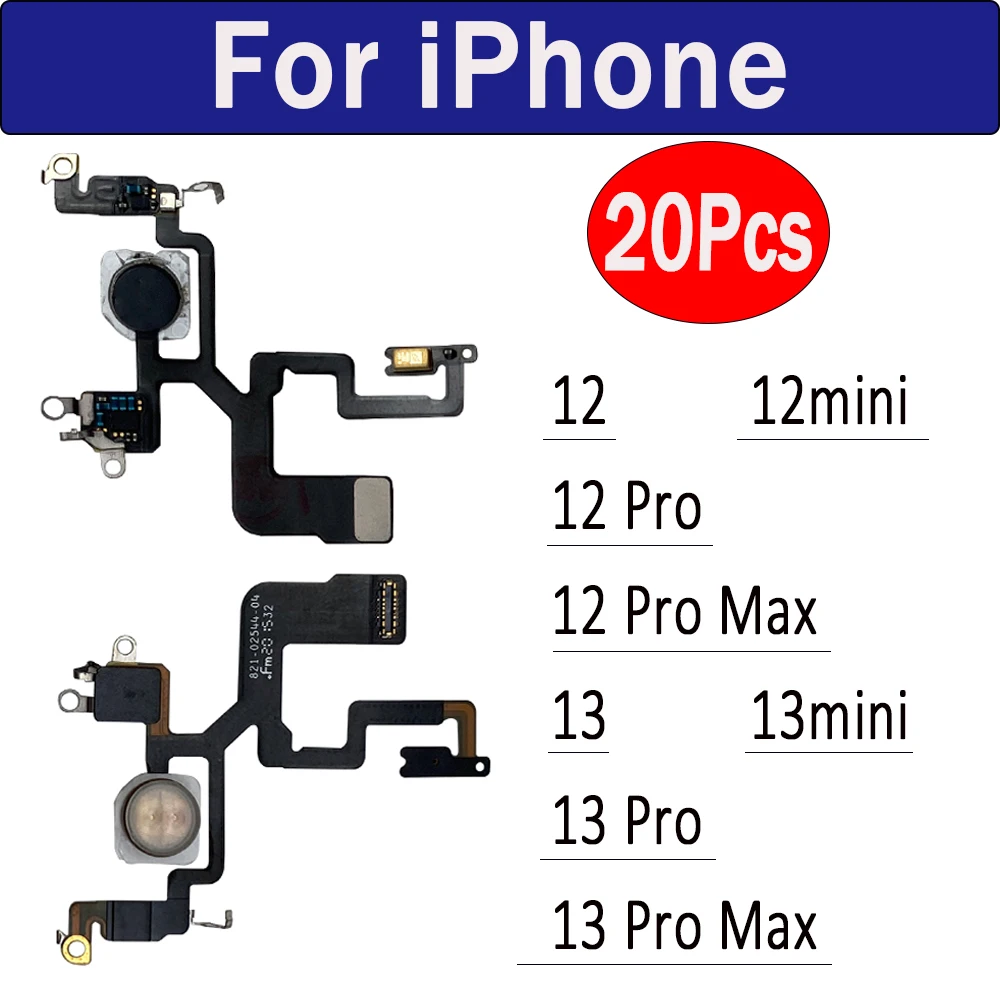 

20Pcs，NEW For iPhone 12 Pro Max 13 mini Proximity Distance Ambient Flash Light Sensor LED Flex Cable Replacement Parts