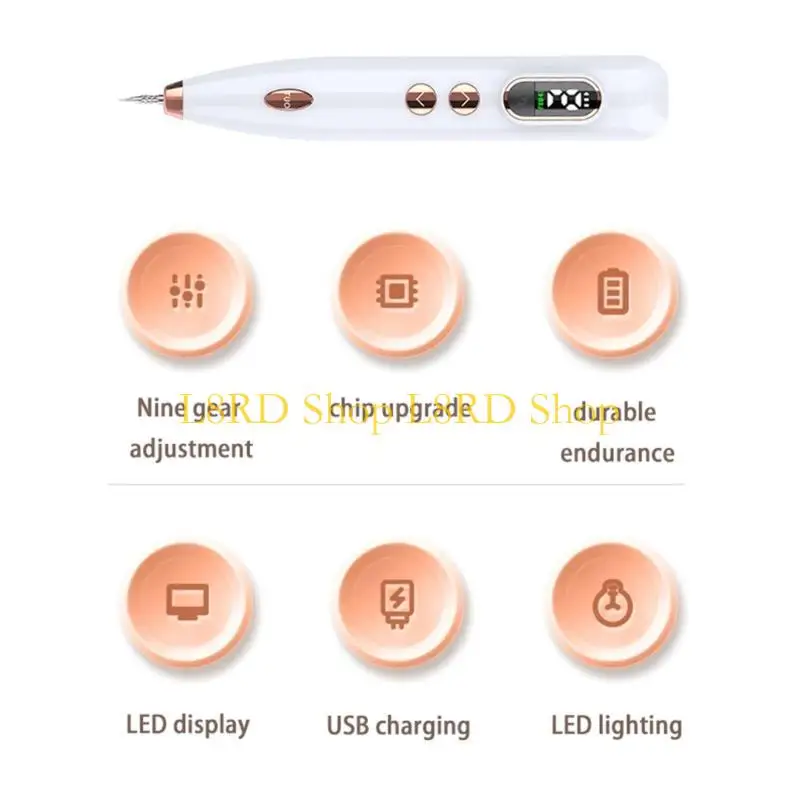 L8RD – nettoyeur taches noires réglables à 9 niveaux, soins peau, nettoyant pour le visage, Portable pour maison