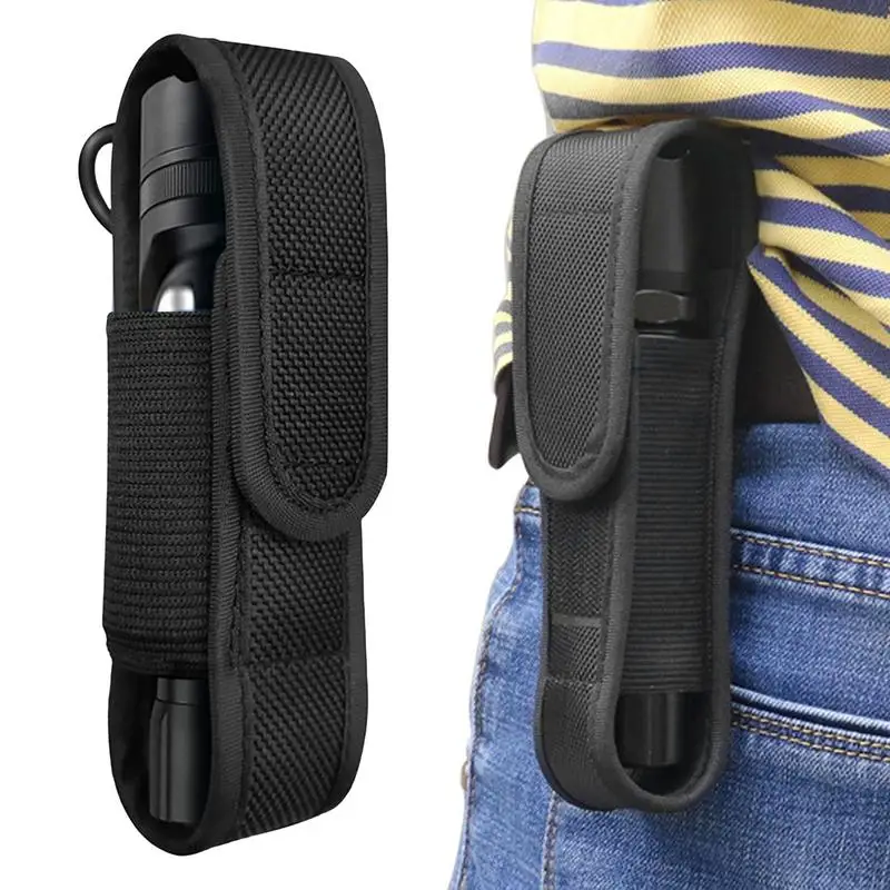 Flashlight Cover Case Flashlight Pouch LED Torch Cover LED Torch Nylon Protective Cover for Hunting Camping Outdoor Hiking