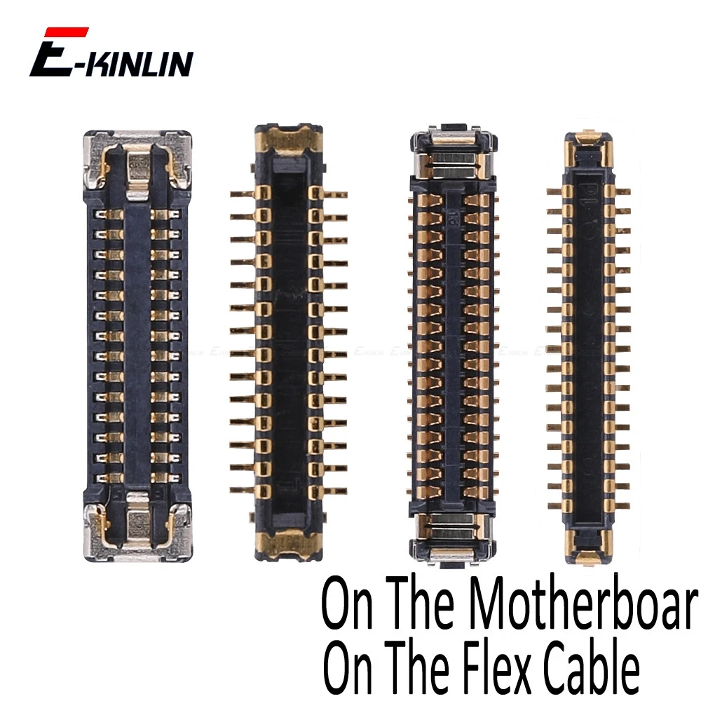 

2pcs\lot For iPhone X XR XS Max LCD Display 3D Touch Screen Digitizer FPC Connector On Motherboard Flex Cable