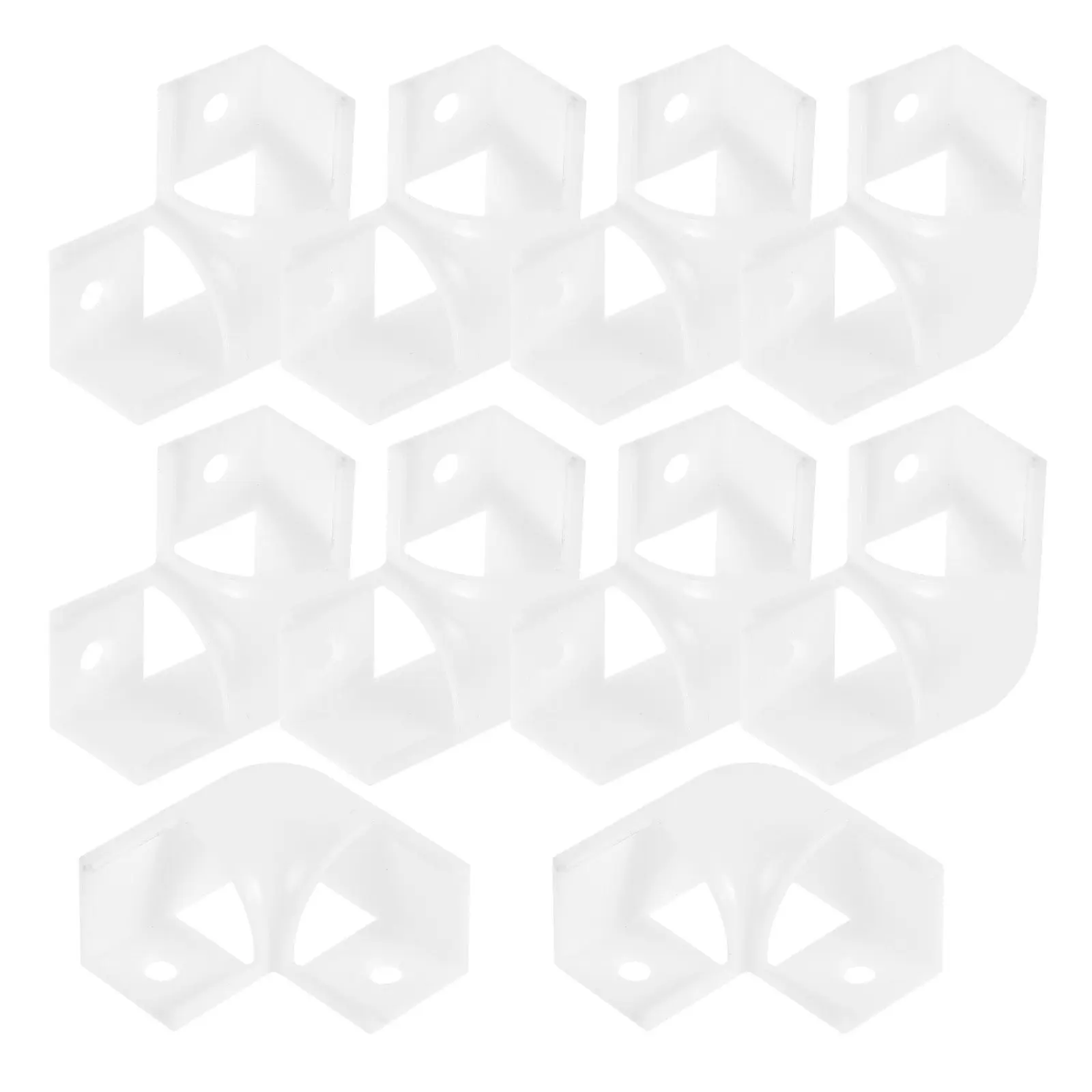 10Pcs Strip Light Corner Connector Kit V-Shaped Plastic Channels 90 Degree Turn Seamless Connection Modern Lighting Fixture