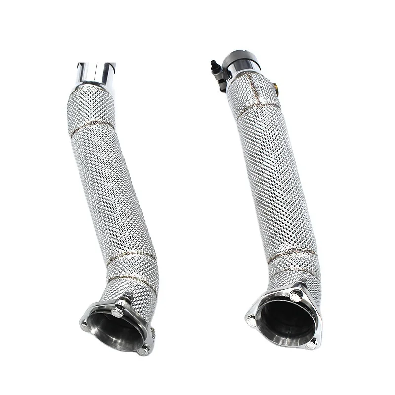 

Head Section High flow Pipes Exhaust Pipes branch downpipe Exhaust Pipe with catalyst For Ferrari F430SC 4.3L 2009-2015