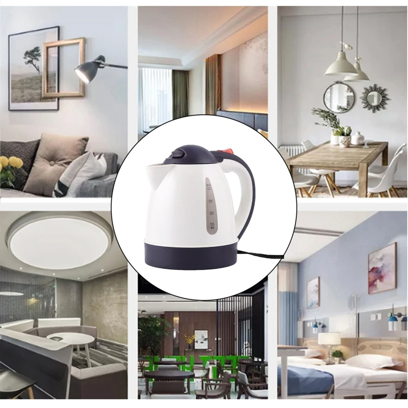 12 فولت سعة كبيرة سيارة كهربائية سخان مياه غلاية المحمولة غلاية الماء الساخن الكهربائية للشاي والقهوة دائم دروبشيب