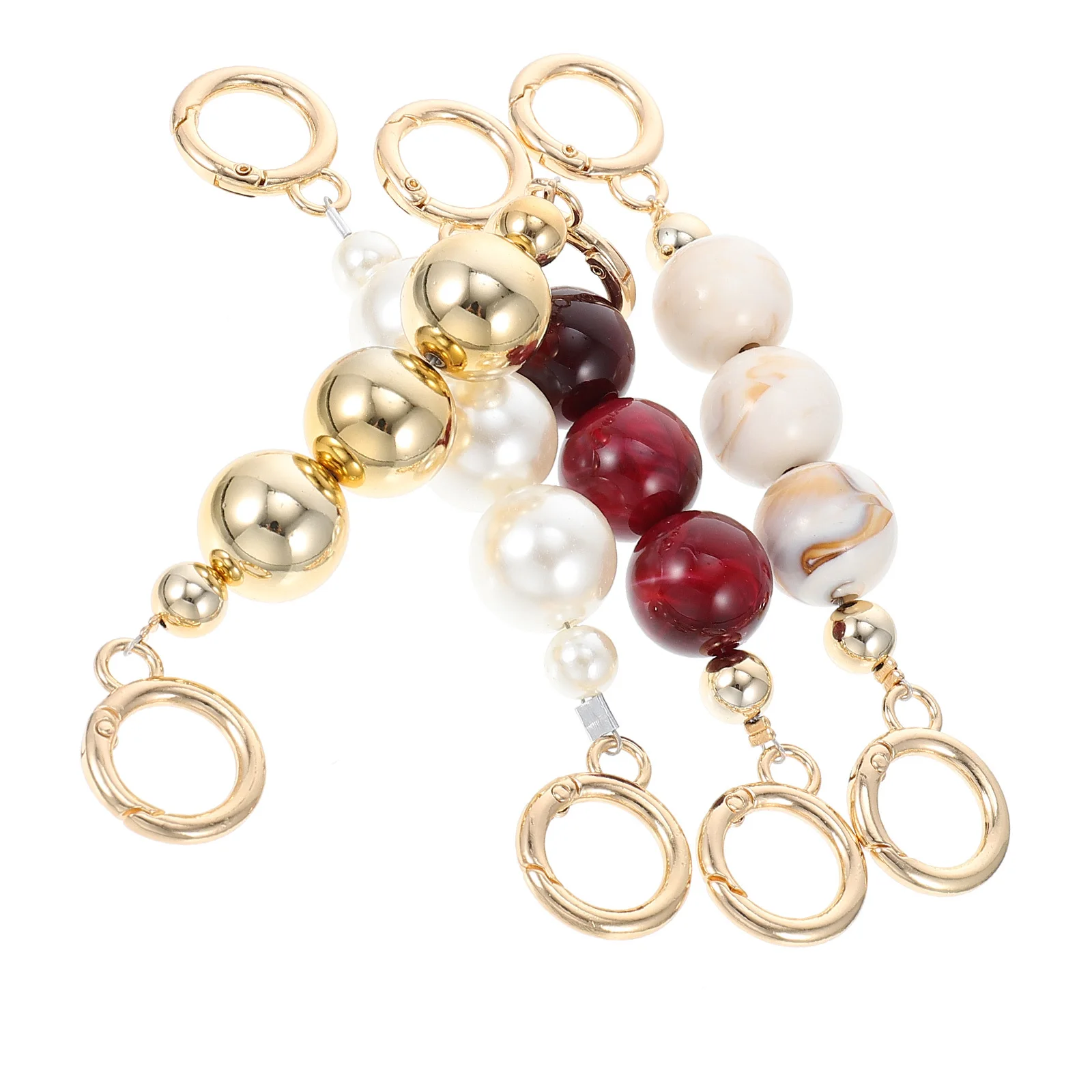 

4Pcs Shoulder Bag Chain Durable ABS Extension Chic Bag Strap Replacement Chain DIY Clutch Handle Accessory Clutches Handle