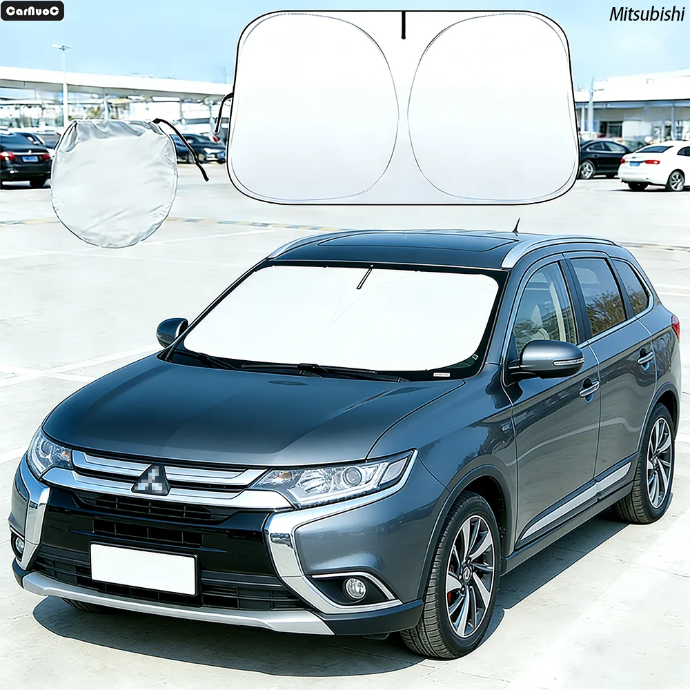

Car Windshield Sun Shade For Mitsubishi Outlander 2003-2024 Sunshade Sun Visor Protector UV Heat Shield