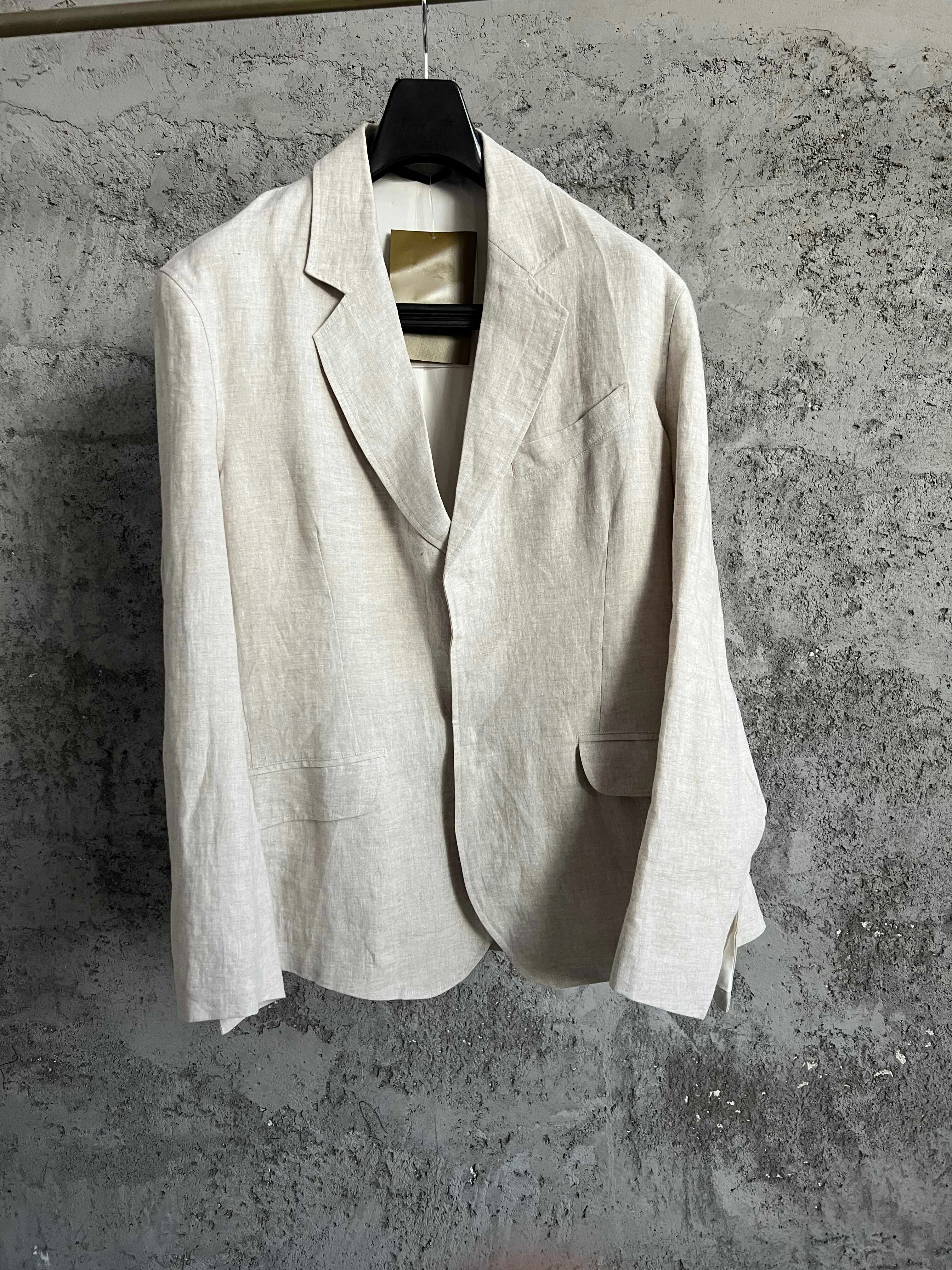 

TOP-YAMAMOTO custom fabric linen suit with detachable sleeves, Chinese-style men's casual jacket suit