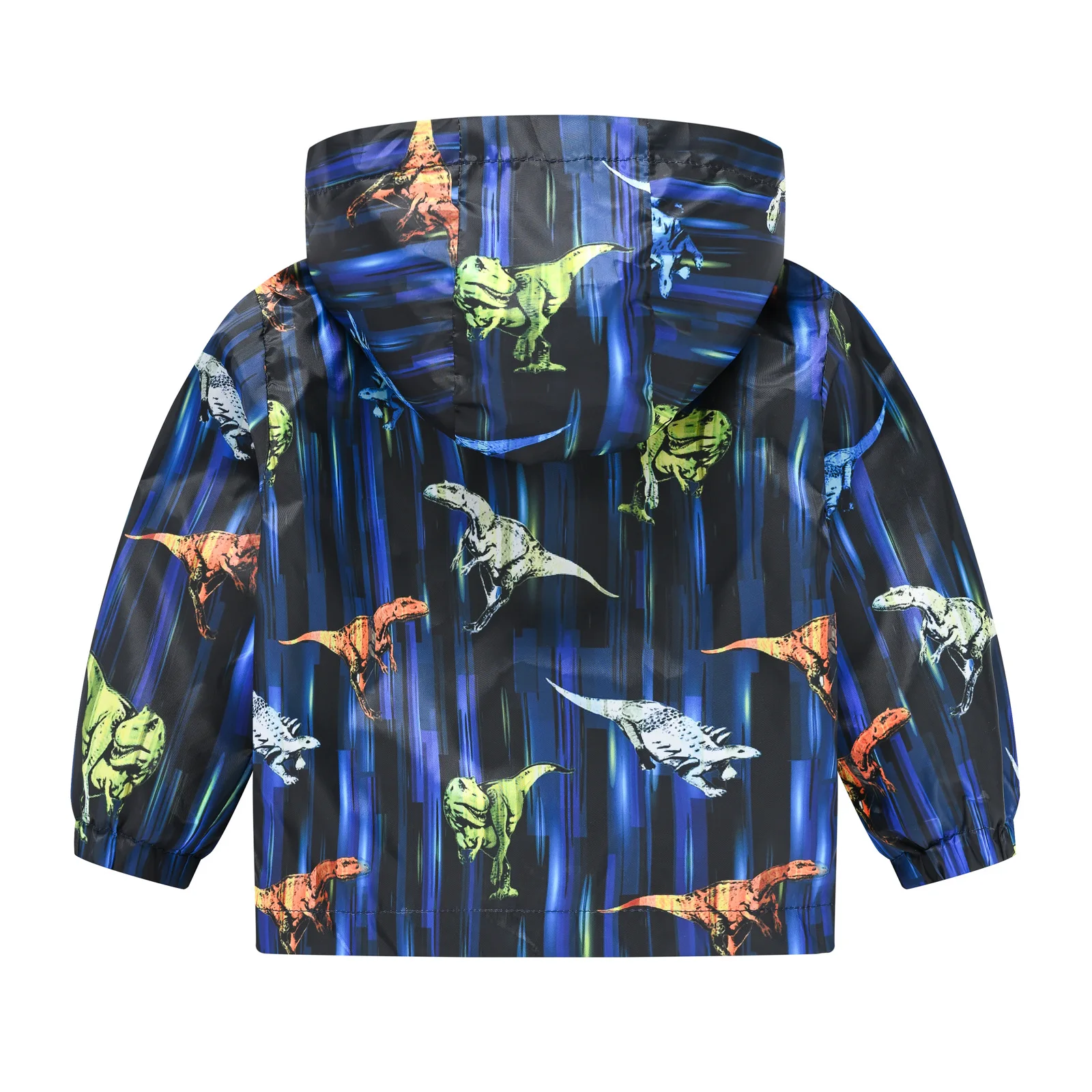 Boys Cartoon Dinosaur Camouflage Jacket Coat Windbreaker Hooded Long Sleeves Casual Kids Clothes
