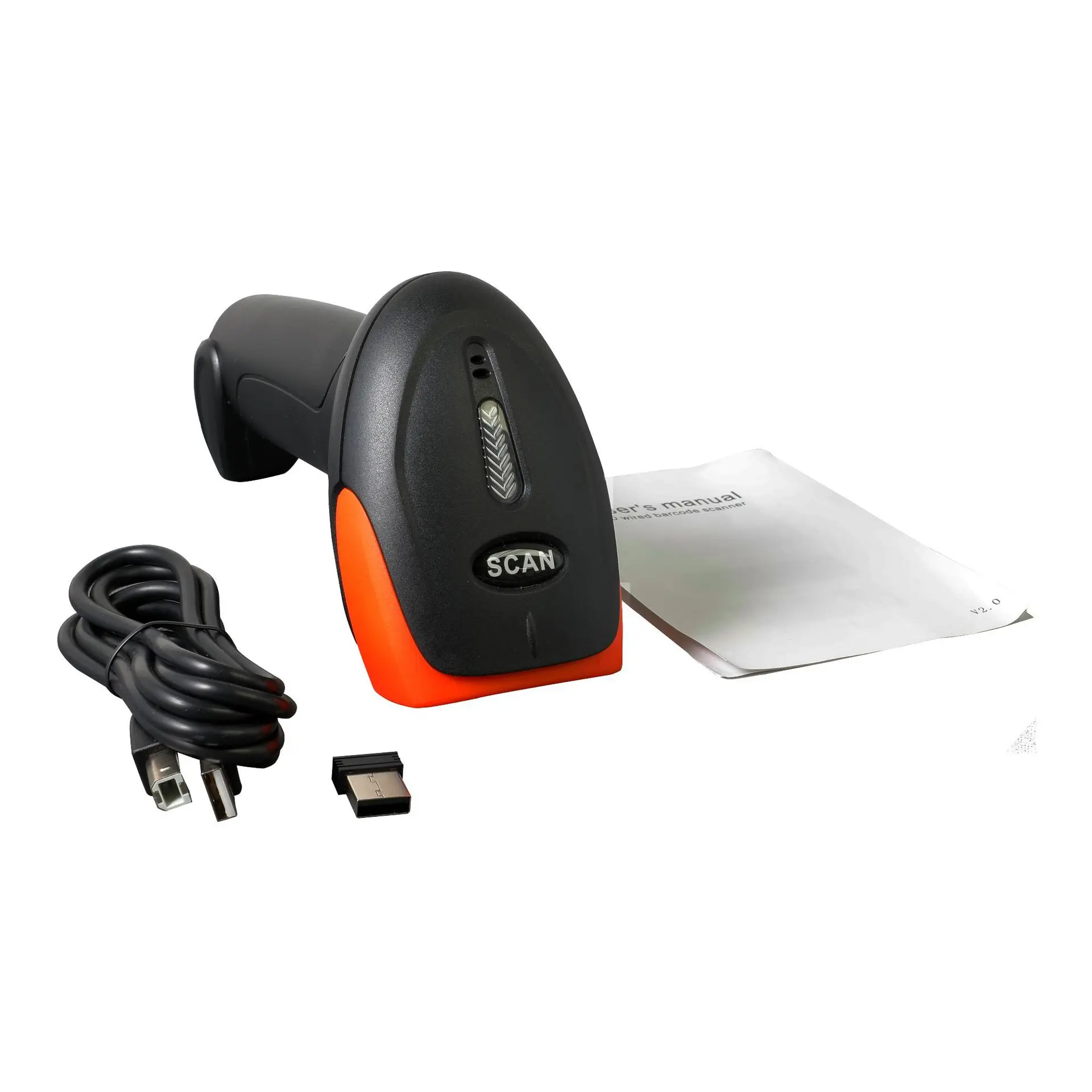 

1D 2D Wired/2.4G CMOS Image Barcode Scanner High-precision Handheld Bar Code Reader For Inventory Management