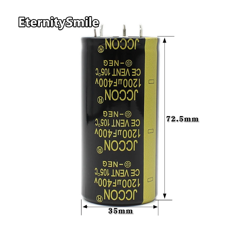 1200UF400V 35x70MM Inverter Capacity 400V1200UF Electrolyte Capacitor 400V Oxygen Capacitor For Hifi Amplifier Low ESR