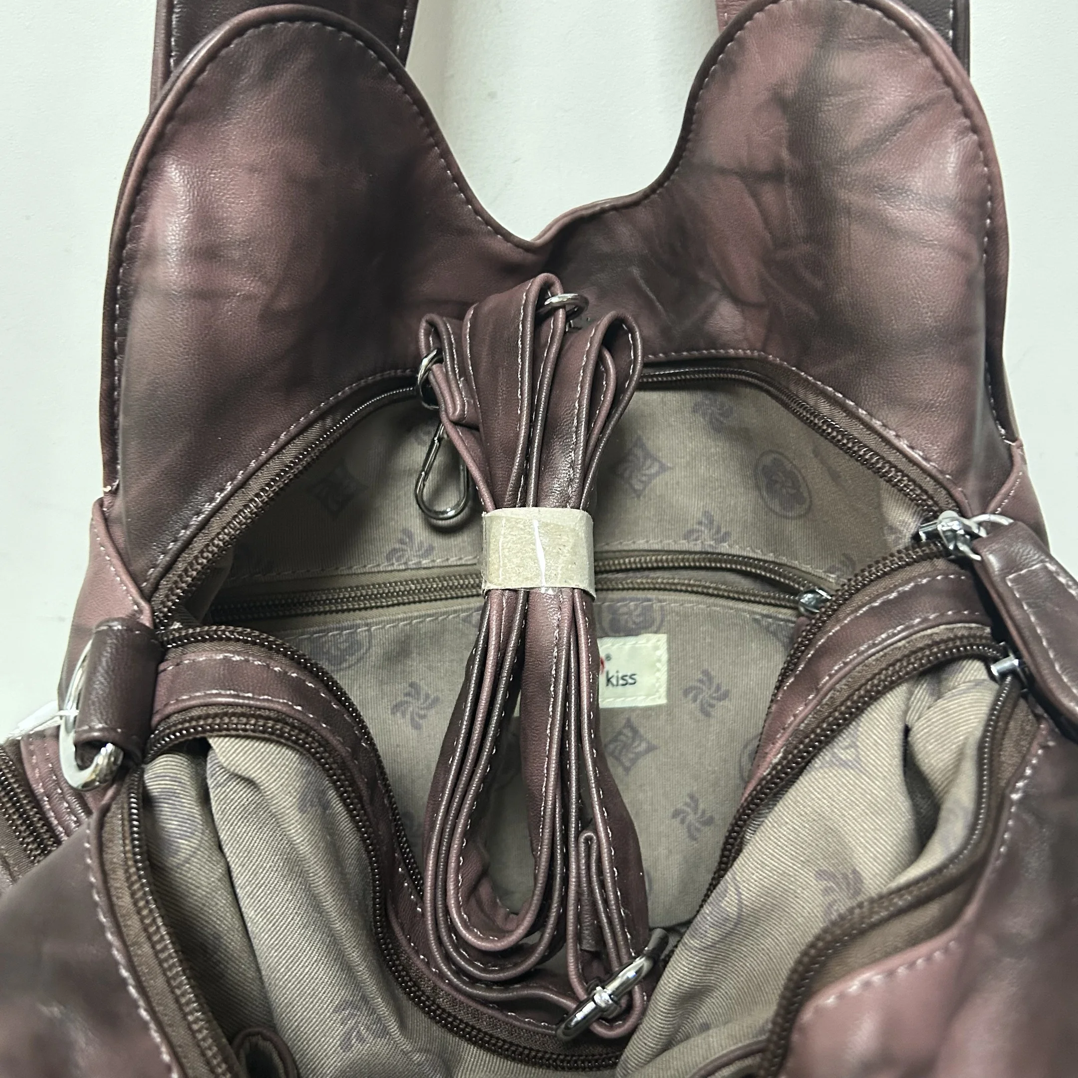 Vintage-Tasche Damen Mode-Handtaschen PU-Leder Schultertaschen Damen-Umhängetasche Große Kapazität Schulter-Handtasche Bolsa Feminina – Detail 10